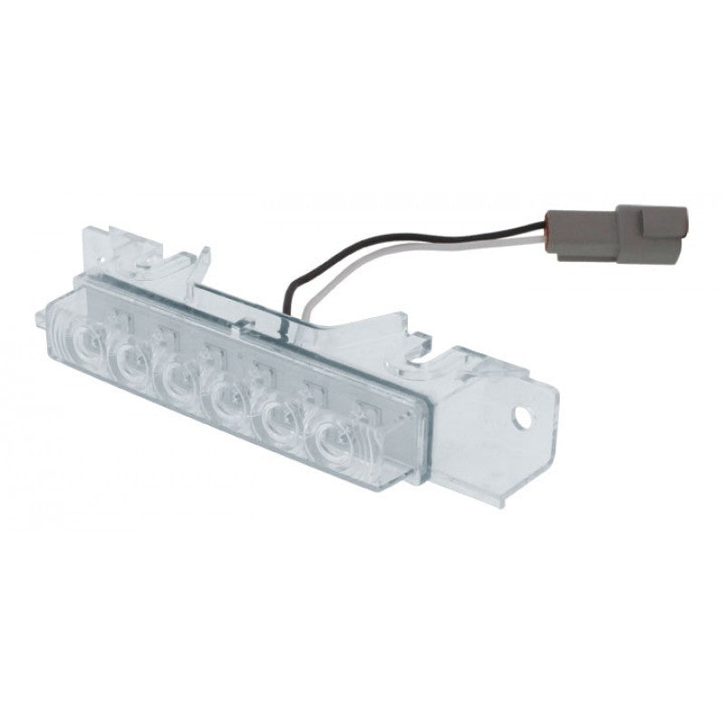 Volvo VNL amber 6 diode LED cab marker light - CLEAR lens