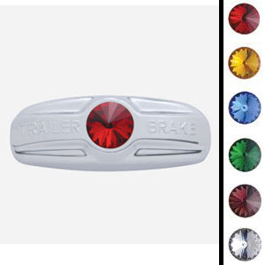 Freightliner Century chrome plastic trailer brake handle cover w/jewel