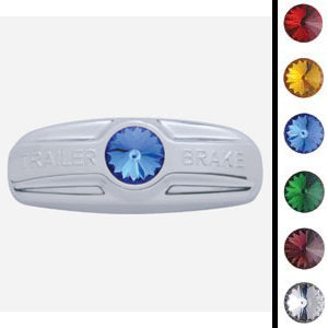 Freightliner Century chrome plastic trailer brake handle cover w/jewel