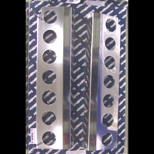 Kenworth 15" Donaldson rear air cleaner brackets w/14 round 2" light holes