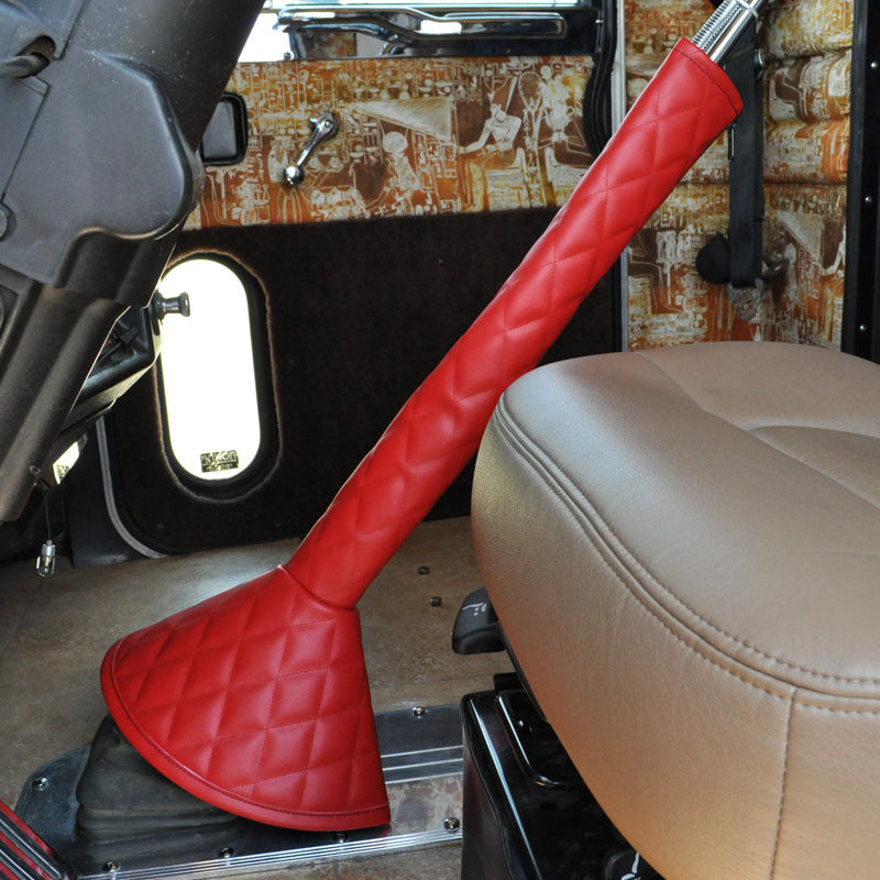 30" quilted vinyl gear shift tower cover and boot