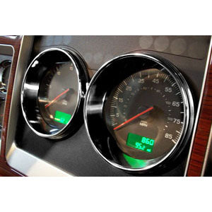 Kenworth T660/W900 2006+ chrome plastic push-in speedometer/tachometer gauge bezel
