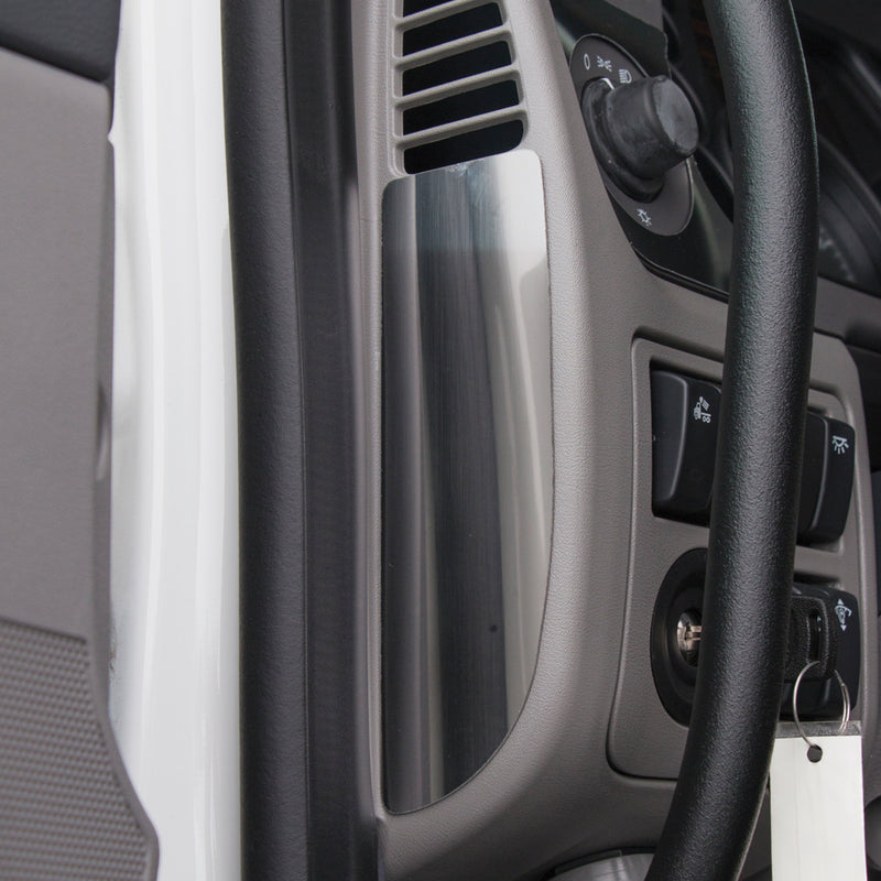 Peterbilt 567 / 579 / 589 stainless steel driver's side end dash trim