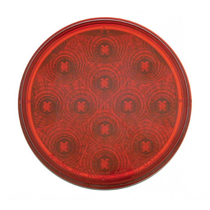 Red 4" round 12 diode LED stop/turn/tail light with reflector