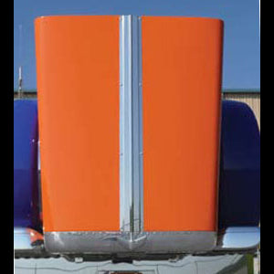 Peterbilt 389 stainless steel wide center hood trim