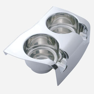 Kenworth W900/T660 chrome plastic center dual cup holder insert