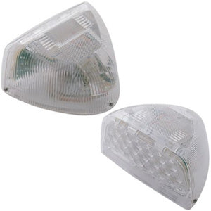 Amber 31 diode LED Peterbilt dual headlight turn signal - CLEAR lens