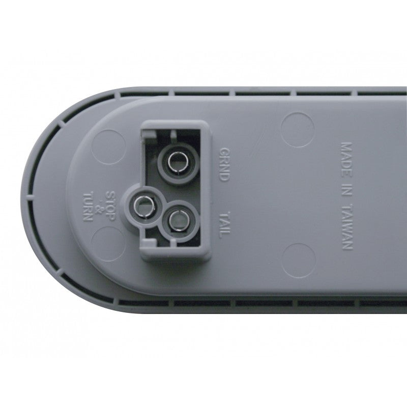 Amber oval 16 diode LED turn signal light w/reflector