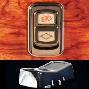 Rockwood Peterbilt 386/389 2006+ chrome plastic actuator switches