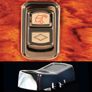 Rockwood Peterbilt 386/389 2006+ chrome plastic actuator switches