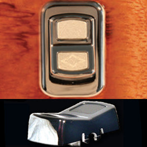 Rockwood Peterbilt 386/389 2006+ chrome plastic actuator switches