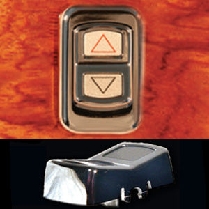 Rockwood Peterbilt 386/389 2006+ chrome plastic actuator switches