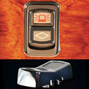 Rockwood Peterbilt 386/389 2006+ chrome plastic actuator switches