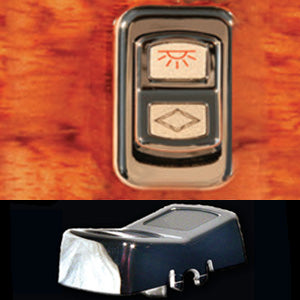 Rockwood Peterbilt 386/389 2006+ chrome plastic actuator switches