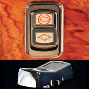 Rockwood Peterbilt 386/389 2006+ chrome plastic actuator switches