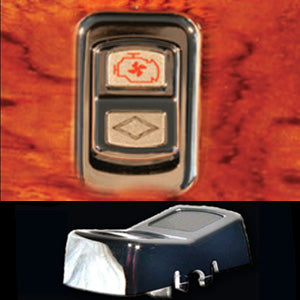 Rockwood Peterbilt 386/389 2006+ chrome plastic actuator switches