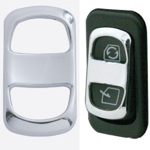 Freightliner Century/Columbia chrome plastic rocker switch cover - 3/PACK