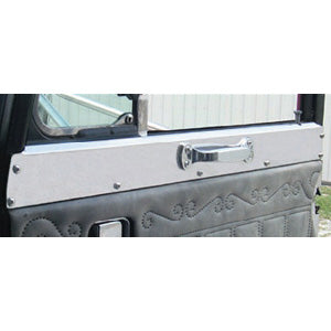 Peterbilt 359 stainless steel upper door window sill trim - PAIR