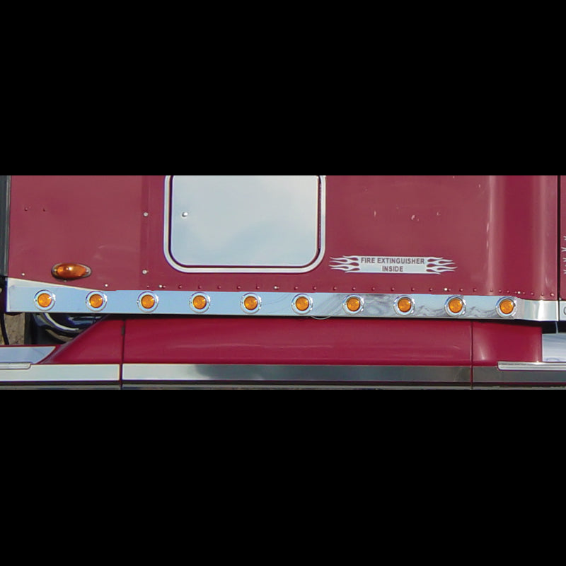 Freightliner Century/Columbia 70" sleeper panels w/small wing and 20 round 2" holes - PAIR