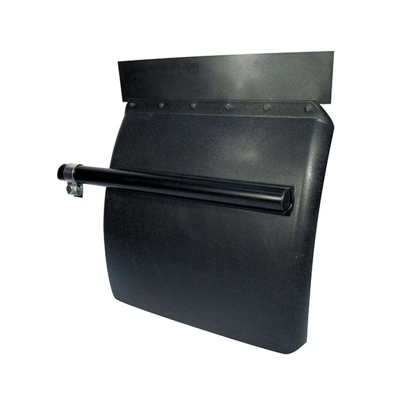 24" poly / plastic black quarter fenders w/tube arm - PAIR