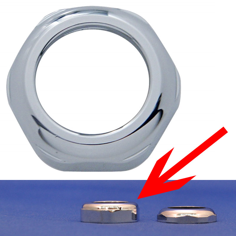 Peterbilt chrome key/ignition switch face nut — Empire Chrome