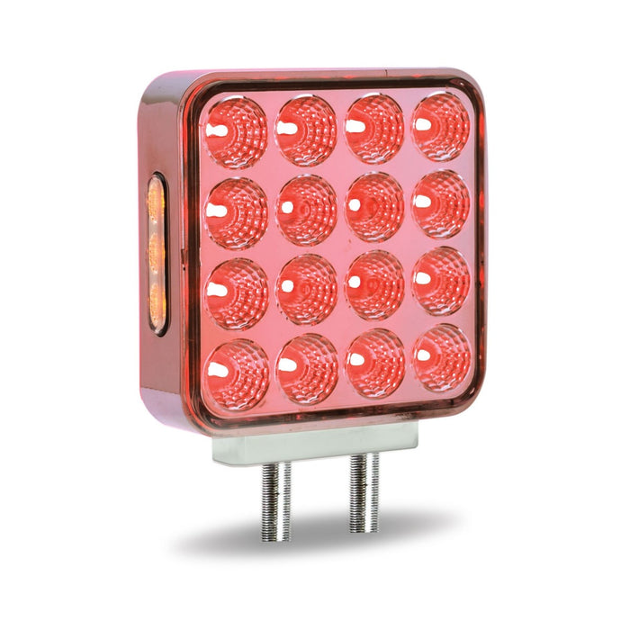 Dual Revolution Amber/Red/Blue 38 diode square LED fender marker/turn signal/auxiliary light