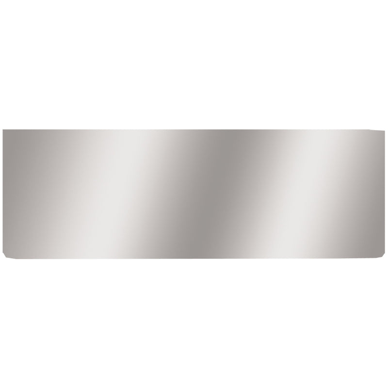 12" stainless steel rear center panel - blank, no light holes