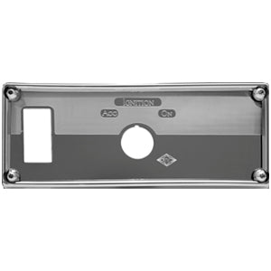 Rockwood Kenworth "Ignition Key" stainless steel switch plate - One Rocker Switch Hole