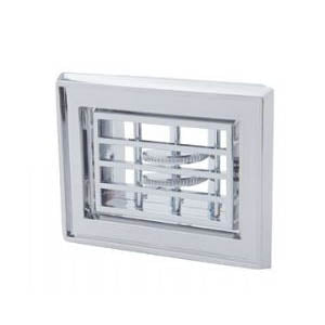 Peterbilt small chrome plastic air conditioner/heater vent w/frame