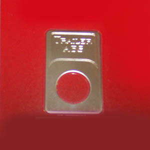 Woody's Kenworth stainless steel indicator light plate