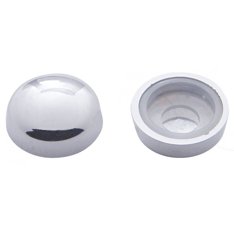 Chrome plastic snap-on cap and cup washer - 10/PACK - #10/12 Screws