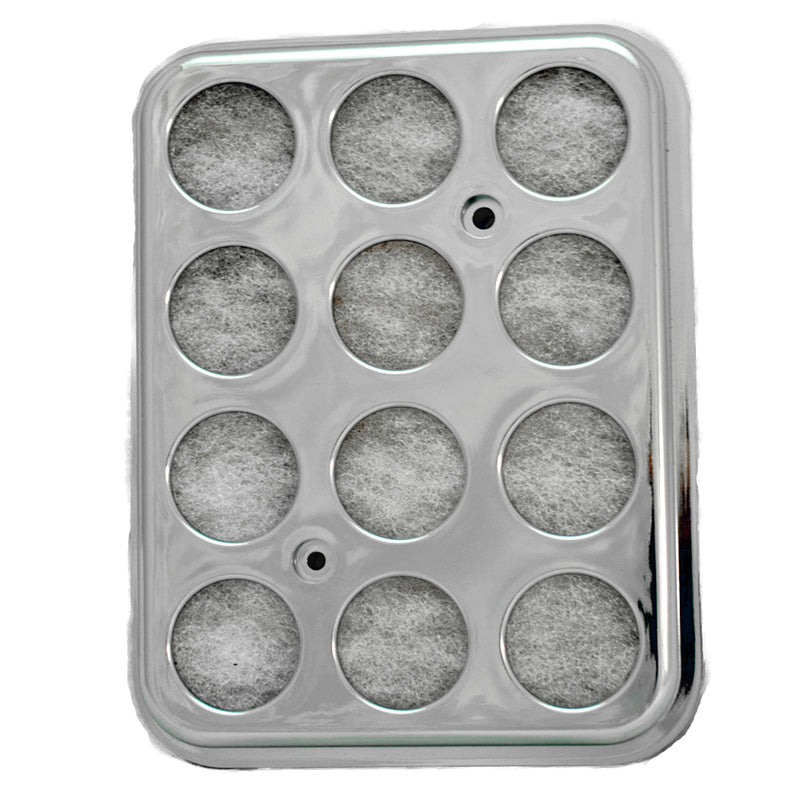 Freightliner FLD 1988-1999 air filter with chrome cover