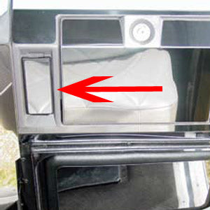 Freightliner Classic/FLD stainless steel passenger's side ash tray trim