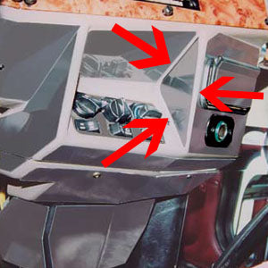 Peterbilt -1990 stainless steel air conditioner/heater control trim - right