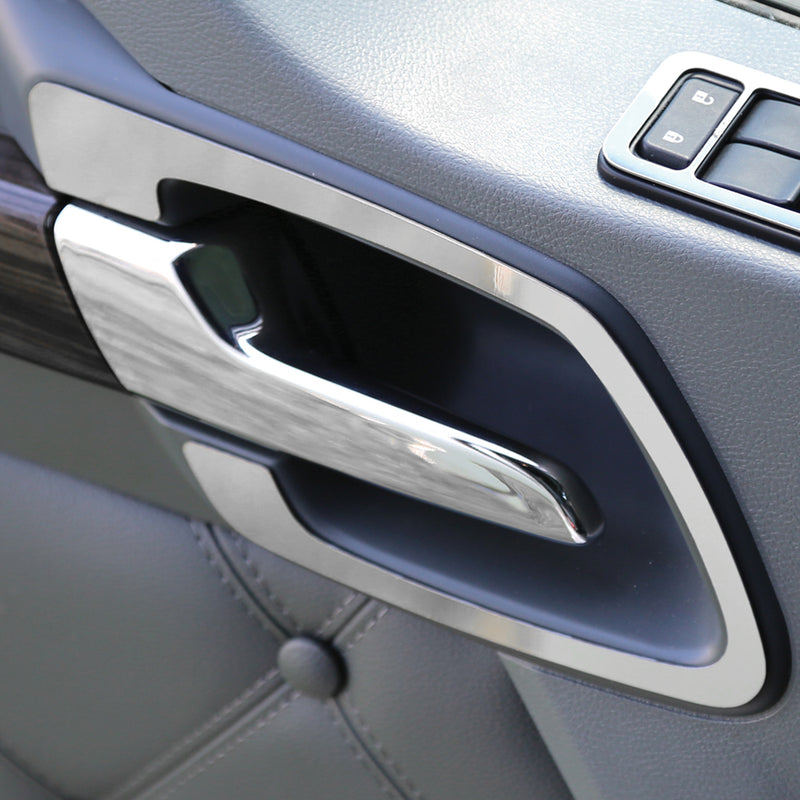 Kenworth T680/T880 stainless steel cab door handle trims - PAIR