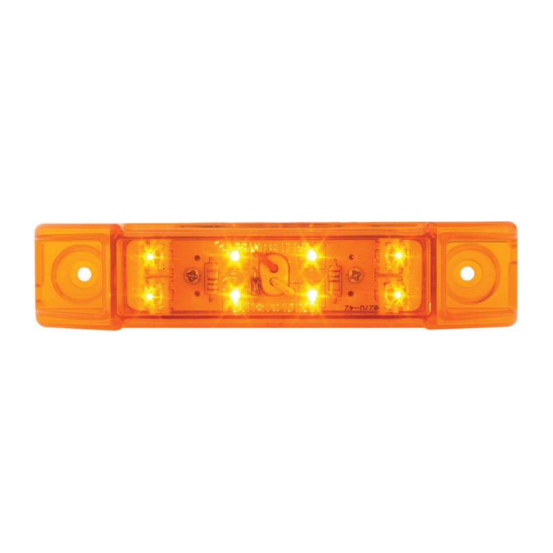 Amber 8 diode LED trailer top rail marker light