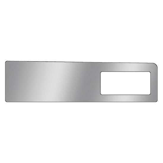 Kenworth -2001 stainless steel glove box upper trim w/cutout for air conditioner/heater vent