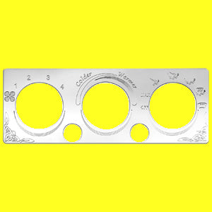 Woody's International stainless steel air conditioner/heater control plate - 2 button holes