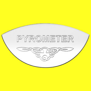 Woody's International stainless steel gauge emblem