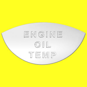 Woody's International stainless steel gauge emblem