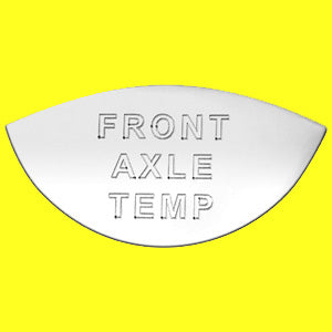 Woody's International stainless steel gauge emblem