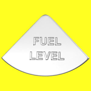 Woody's International stainless steel gauge emblem