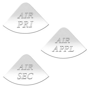 Woody's Freightliner stainless steel gauge emblem