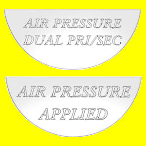 Woody's Freightliner stainless steel gauge emblem