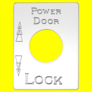 Woody's Kenworth stainless steel switch plate