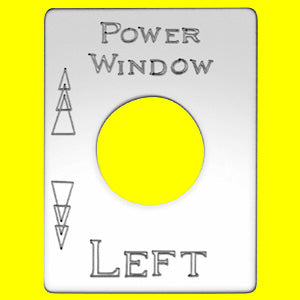 Woody's Kenworth stainless steel switch plate