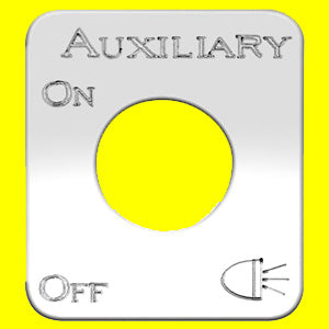 Woody's Kenworth stainless steel switch plate