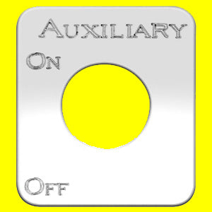 Woody's Kenworth stainless steel switch plate