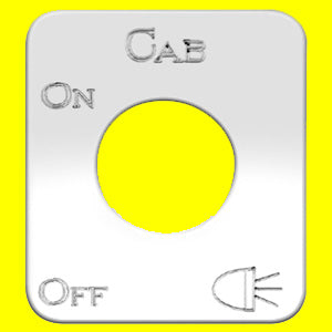 Woody's Kenworth stainless steel switch plate