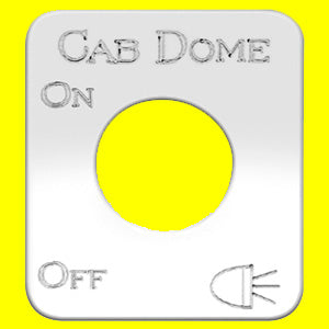 Woody's Kenworth stainless steel switch plate